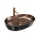 REA-U6383 - Lavabo sobre encimera CLEO 41x60,5 cm cerámica/negro/cobre cepillado