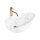 REA-U6501 - Lavabo sobre encimera GRETA 40x65,5 cm cerámica/efecto piedra