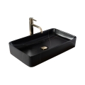 REA-U6510 - Lavabo para encimera DENIS 35x61,5 cm cerámica/negro mate