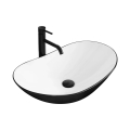 REA-U6600 - Lavabo sobre encimera ROYAL 36x62,5 cm cerámica/blanco/negro