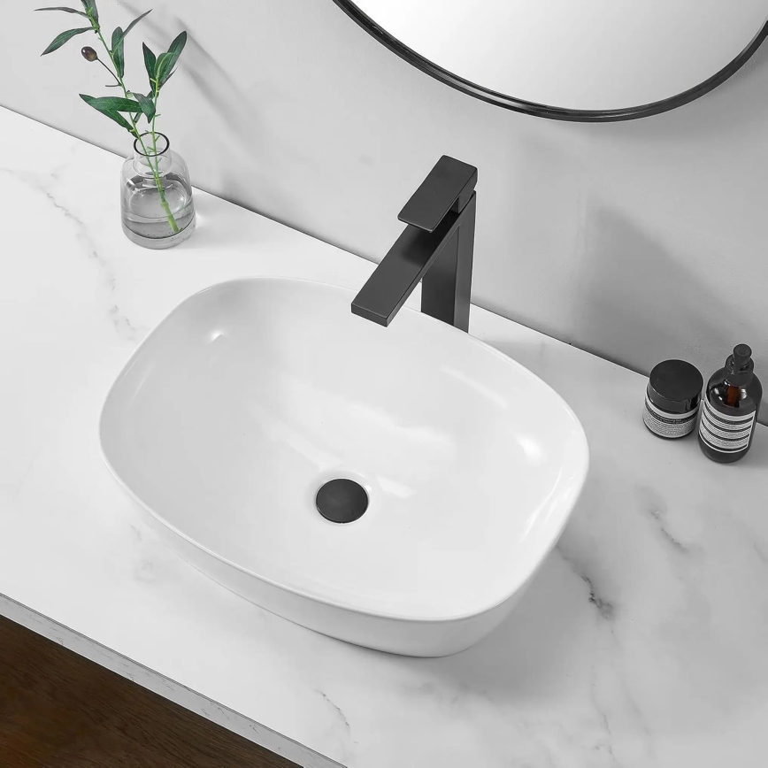 REA-U6616 - Lavabo sobre encimera FREJA 39,5x51 cm cerámica/blanco