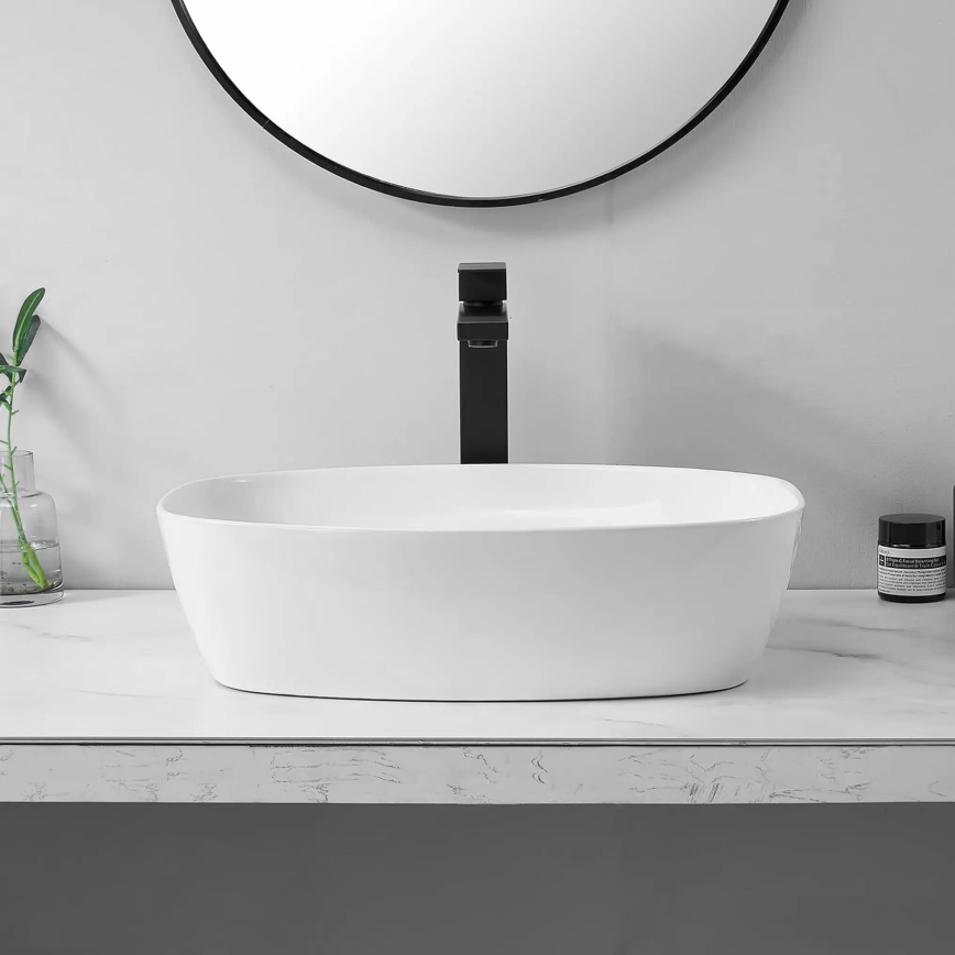 REA-U6616 - Lavabo sobre encimera FREJA 39,5x51 cm cerámica/blanco