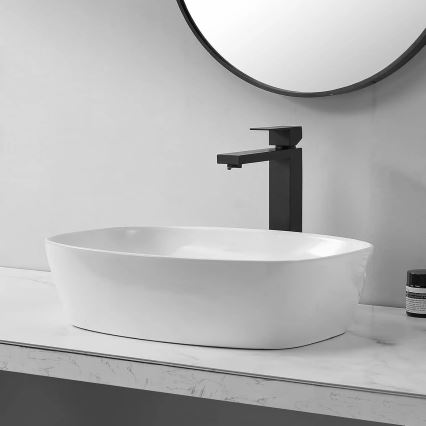 REA-U6616 - Lavabo sobre encimera FREJA 39,5x51 cm cerámica/blanco