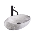REA-U6651 - Lavabo sobre encimera ROXY 31x49 cm cerámica/gris/efecto piedra