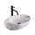 REA-U6651 - Lavabo sobre encimera ROXY 31x49 cm cerámica/gris/efecto piedra