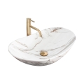 REA-U8548 - Lavabo sobre encimera ROYAL 36x60,5 cm cerámica/decoración efecto mármol