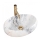 REA-U8567 - Lavabo sobre encimera LINDA 34x48,5 cm cerámica/decoración efecto mármol