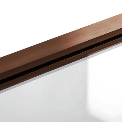 REA-W5696 - Mampara plegable para bañera AGAT 140 x 80 cm, cobre cepillado/vidrio transparente