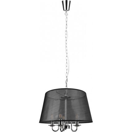 Reality - Lámpara colgante LED con cadena CIMA 5xE14/40W/230V negra