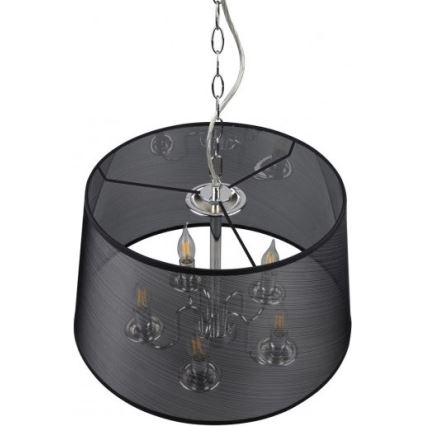 Reality - Lámpara colgante LED con cadena CIMA 5xE14/40W/230V negra