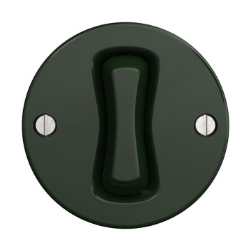 Reblig - Botón retro sin marco, color verde