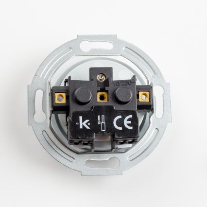 Reblig - Enchufe doméstico retro sin marco 230V gris