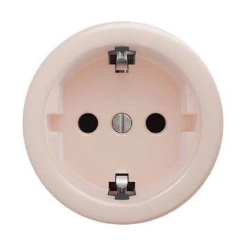 Reblig - Enchufe retro doméstico sin marco SCHUKO 230V/16A rosa vintage