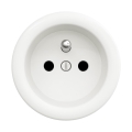 Reblig - Enchufe retro para hogar sin marco 230 V blanco nieve