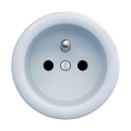 Reblig - Enchufe retro para uso doméstico sin marco, 230 V, azul