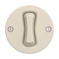 Reblig - Interruptor cruzado retro sin marco n.º 7 beige