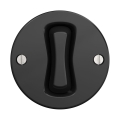 Reblig - Interruptor de cruce retro sin marco n.º 7 negro