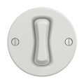 Reblig - Interruptor de escalera retro sin marco n.º 6 blanco cerámico