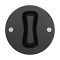 Reblig - Interruptor de escalera retro sin marco n.º 6, negro