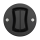 Reblig - Interruptor doble de estilo retro sin marco, negro