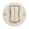 Reblig - Interruptor doble retro sin marco beige
