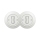 Reblig - Interruptor doble unipolar de estilo retro con marco n.º 1 blanco nieve
