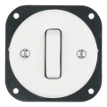 Reblig - Interruptor retro de porcelana sencillo sin marco č. 6 blanco
