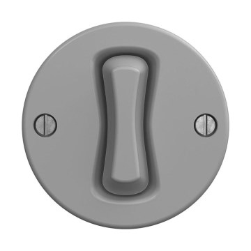 Reblig - Interruptor retro para escalera sin marco n.º 6, gris