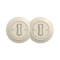 Reblig - Interruptor unipolar doble de estilo retro con marco n.º 1 beige