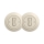 Reblig - Interruptor unipolar doble de estilo retro con marco n.º 1 beige