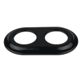 Reblig - Marco retro doble de porcelana, negro