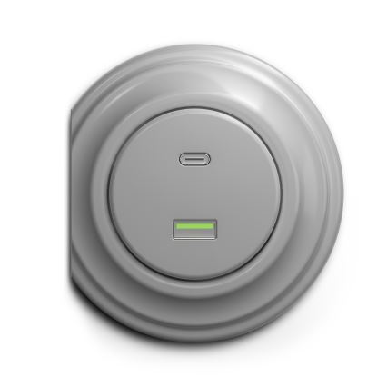Reblig - Marco retro gris intenso