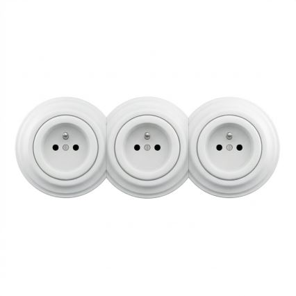 Reblig - Marco retro lateral blanco nieve