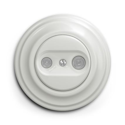 Reblig - Marco retro sencillo blanco cerámico