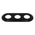 Reblig - Marco retro triple de porcelana, negro