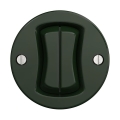 Reblig - Pulsador doble retro sin marco, verde