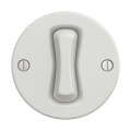 Reblig - Retro interruptor unipolar sin marco n.º 1 blanco cerámico
