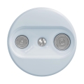 Reblig - Roseta coaxial retro TV+R (pasante) sin marco, azul