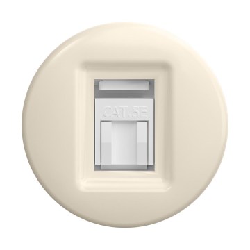 Reblig - Toma de datos retro sin marco, beige