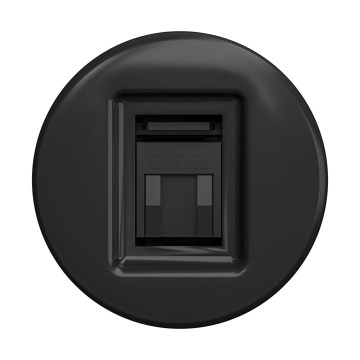 Reblig - Toma de datos retro sin marco, negra