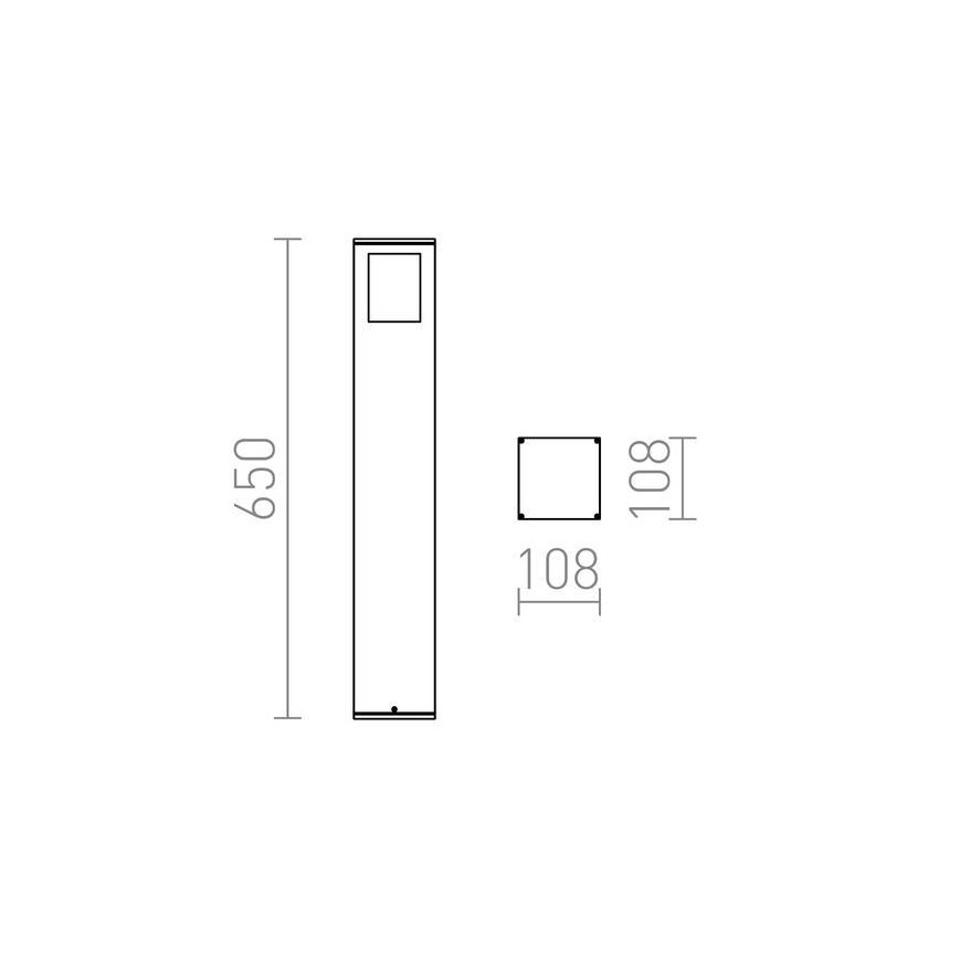 RED - Design Rendl - R10433 - Lámpara de exterior PONDER 1xE27/18W/230V IP44 negro