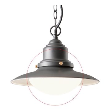 Redo 90094 - Pantalla de repuesto para lámpara de techo y para la lámpara ELIO, blanca