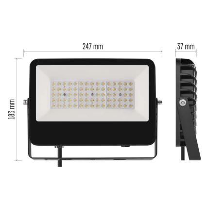 Proyector LED AVENO LED/48W/230V 4000K 7200 lm IP66 negro