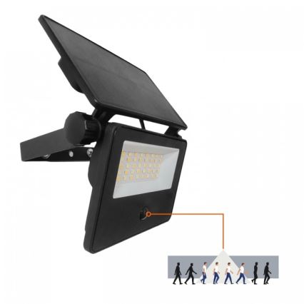 Reflector solar LED con sensor NCS G2 LED/20W/3,7V 3000/4000/6500K IP54 2600 mAh