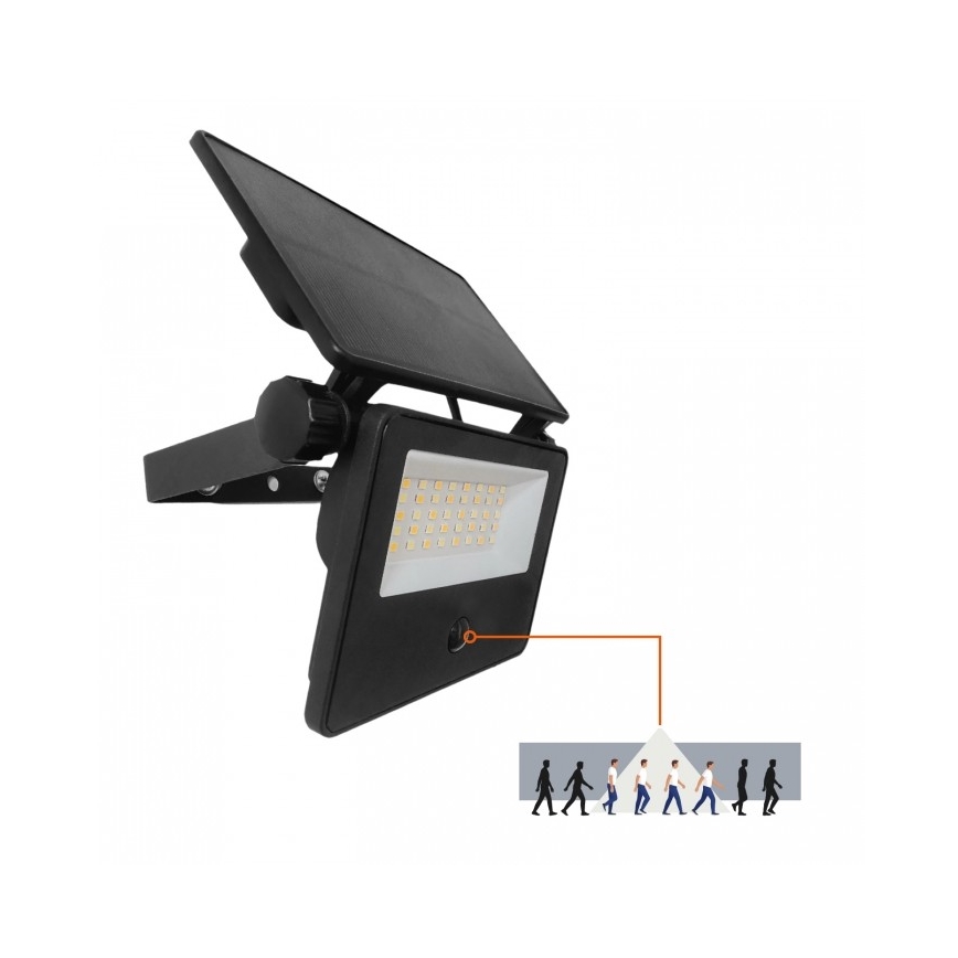Reflector solar LED con sensor NCS G2 LED/20W/3,7V 3000/4000/6500K IP54 2600 mAh