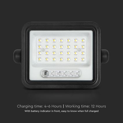 Proyector solar LED regulable LED/50W/3,2V 2000-8000K IP65 3800 mAh negro + mando a distancia