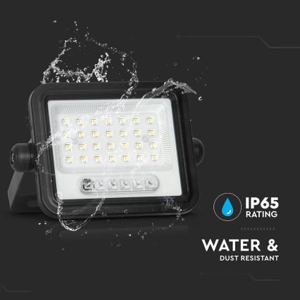 Proyector solar LED regulable LED/50W/3,2V 2000-8000K IP65 3800 mAh negro + mando a distancia