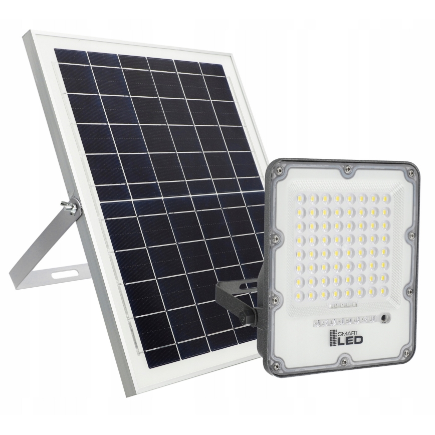 Reflector solar LED regulable LED/100W/3,2V 5000K 10500 mAh IP65 negro + mando a distancia