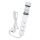 Regleta con sujeción para mesa 3 tomas Tipo E + 2xUSB-A + 1xUSB-C 1,5m blanca