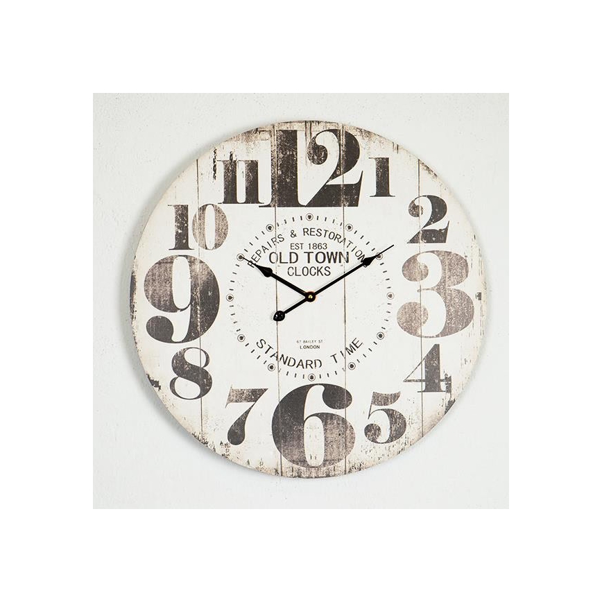 Reloj de pared 1x AA Ø 58,2 cm marrón
